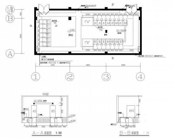 3.5万平大学6层实验楼项目电气CAD施工图纸（人防） - 2