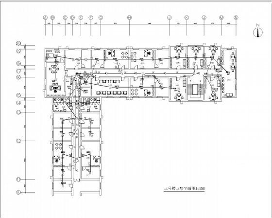 5层办公楼电气CAD施工图纸（车库） - 2