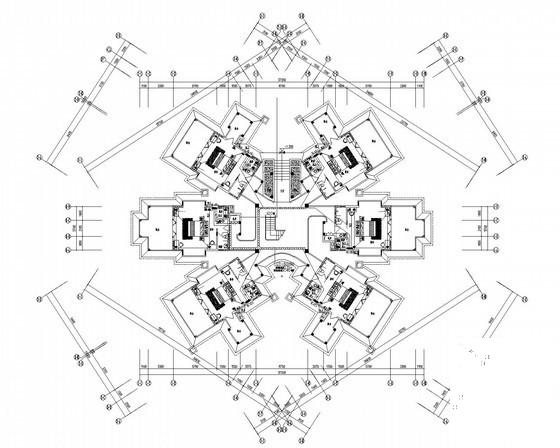 5层员工宿舍楼及食堂电气CAD施工图纸（2栋） - 1