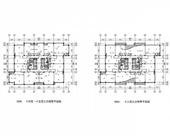 16层办公楼建筑电气CAD施工图纸（一级负荷） - 2