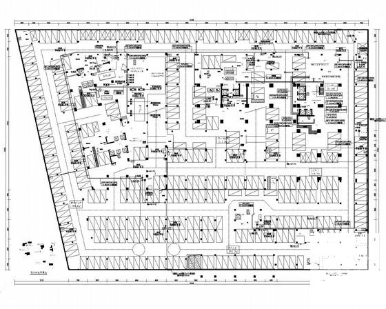 20层大型商住楼电气CAD施工图纸（地下1层） - 1
