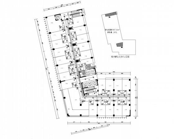 20层大型商住楼电气CAD施工图纸（地下1层） - 2