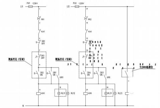 两层药厂洁净车间电气设计CAD施工图纸(动力系统) - 4