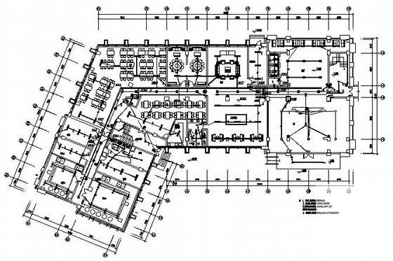 6层办公楼电气CAD施工图纸（三级负荷）(火灾自动报警系统) - 1