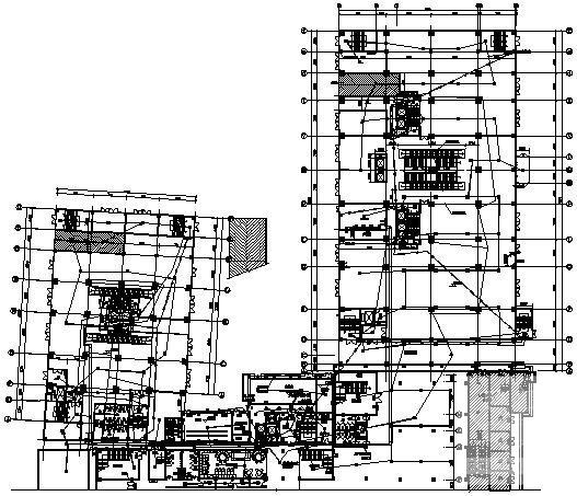 地上24层综合楼电气消防CAD施工图纸（车库） - 1