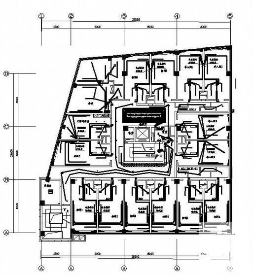 6层框架结构酒店装修电气设计CAD施工图纸(低压配电系统) - 1