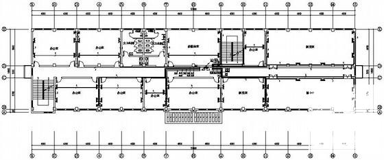 三类建筑4层办公楼电气设计CAD施工图纸 - 3