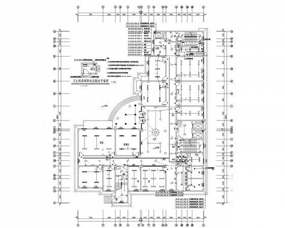 地上7层医院综合楼电气CAD施工图纸（二级负荷，第二类防雷） - 1