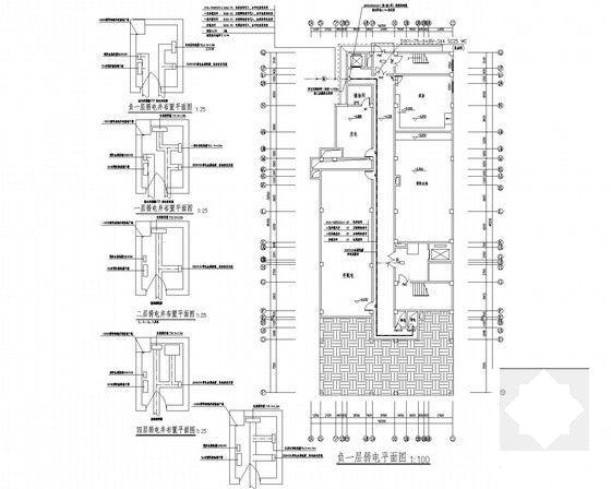 地上7层医院综合楼电气CAD施工图纸（二级负荷，第二类防雷） - 4