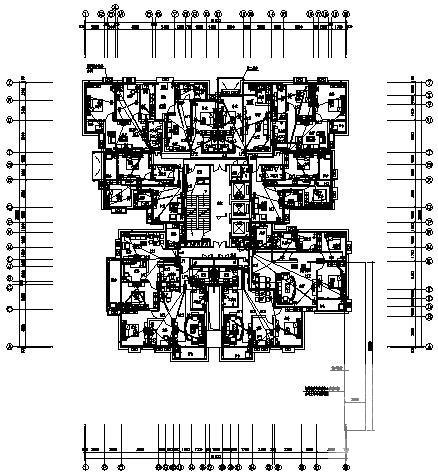 33层小区住宅楼电气CAD施工图纸（电气计算书）(火灾自动报警) - 1