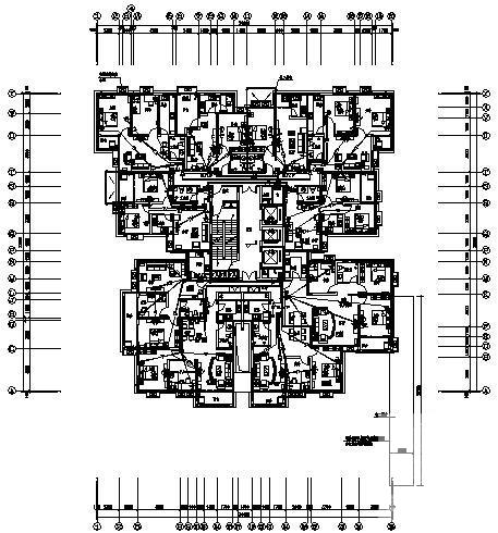 33层小区住宅楼电气CAD施工图纸（电气计算书）(火灾自动报警) - 2