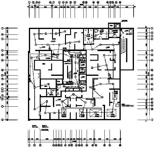 33层小区住宅楼电气CAD施工图纸（电气计算书）(火灾自动报警) - 3