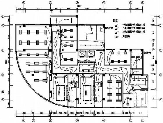 上10层办公楼改造工程电气二次装修CAD施工图纸（二级负荷，第二类防雷） - 1