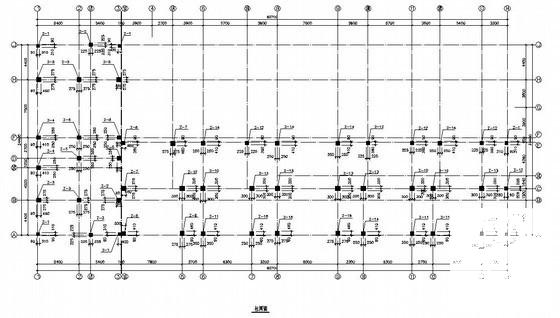 6层框架结构住宅楼结构设计CAD施工图纸（桩基础） - 2