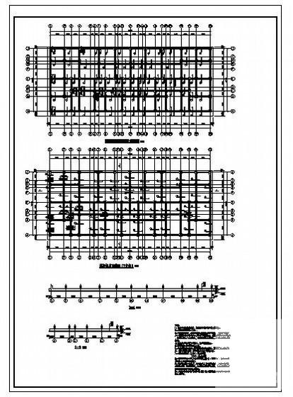 筏板基础框架住宅楼结构设计CAD施工图纸 - 2