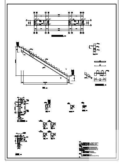筏板基础框架住宅楼结构设计CAD施工图纸 - 4