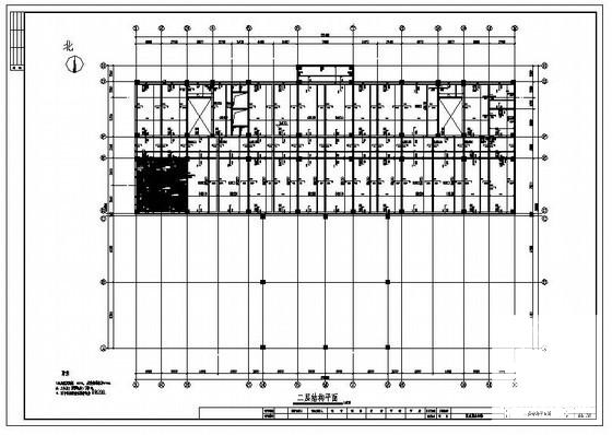 9层桩基础框架结构办公楼结构设计CAD施工图纸 - 1