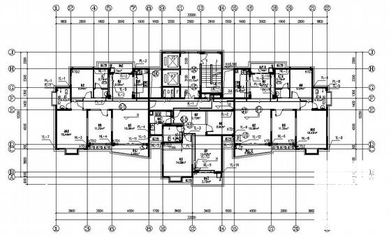 小区三栋高层住宅楼给排水CAD施工图纸 - 1