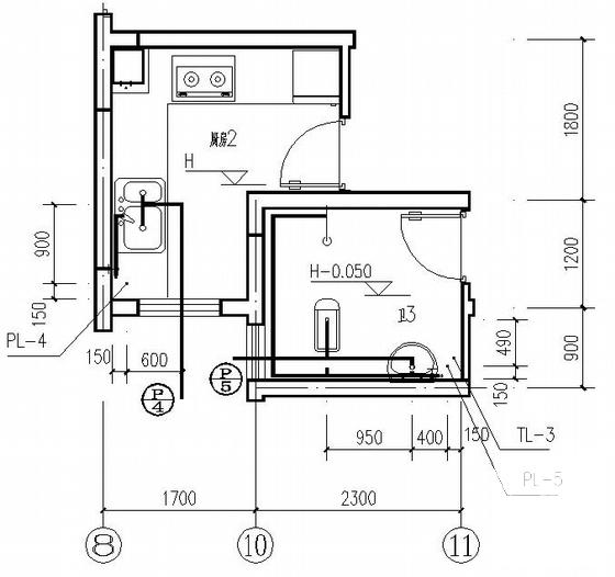 小区三栋高层住宅楼给排水CAD施工图纸 - 3