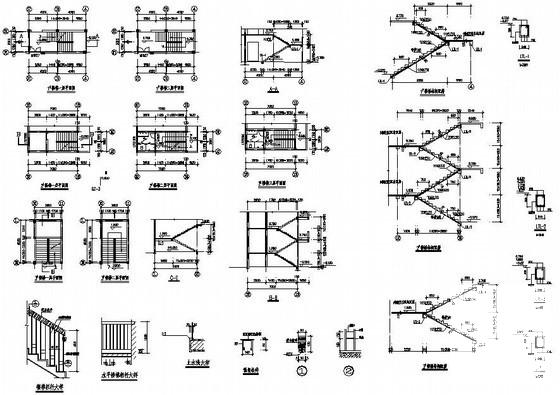 两层独立基础框架车间结构设计CAD施工图纸 - 4