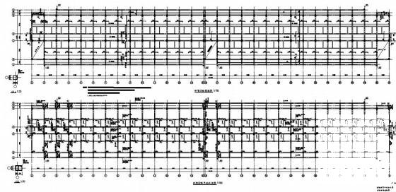 太湖5层框架结构宿舍楼结构设计CAD施工图纸（6度抗震）(螺旋钻孔灌注桩) - 3