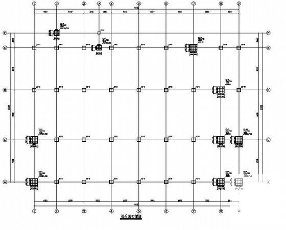 桩基础6层框架纺织车间结构设计CAD施工图纸 - 2