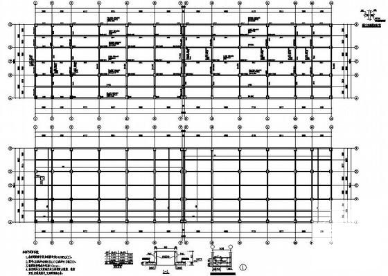 两层独立基础框架厂房结构设计CAD施工图纸 - 4