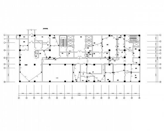 上16层钢筋混凝土结构医院建筑电气CAD施工图纸（一类高层）(空调自控原理图) - 3