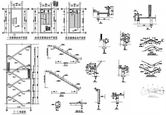 14层框剪结构住宅楼结构设计CAD施工图纸（筏形基础） - 4