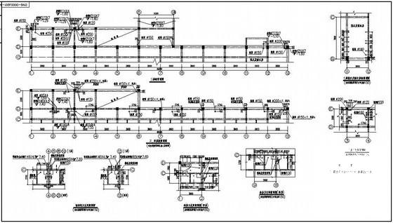 4层框架结构条形基础住宅楼结构设计CAD施工图纸 - 4