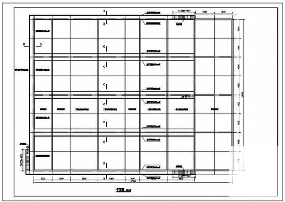 聚脂生产废水治理工程结构设计CAD施工图纸(基础平面图) - 3