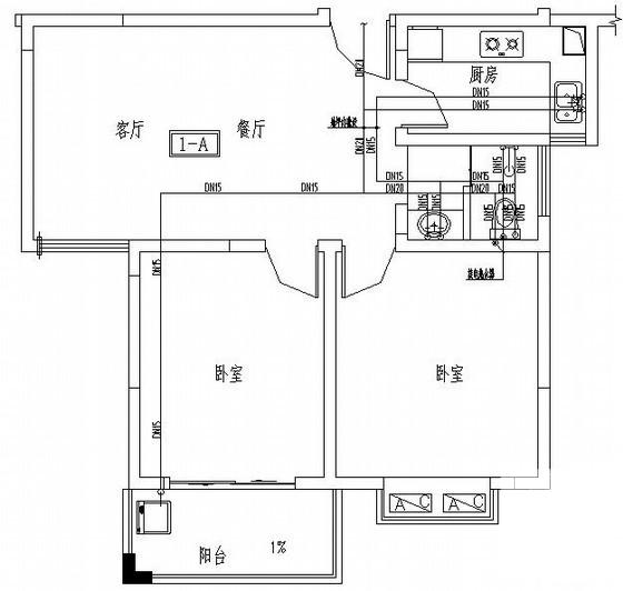 33层高档住宅楼给排水CAD施工图纸 - 3