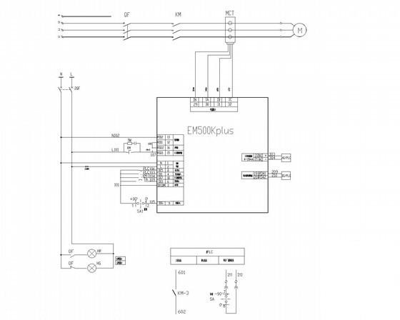 工业石化项目码头油气回收电气CAD施工图纸（甲类火灾危险）(电动机综合保护) - 2