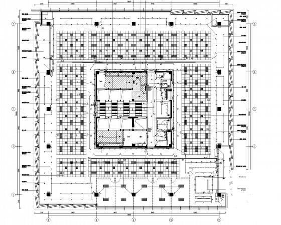 17层办公楼电气CAD施工图纸（装饰工程，一类高层） - 3