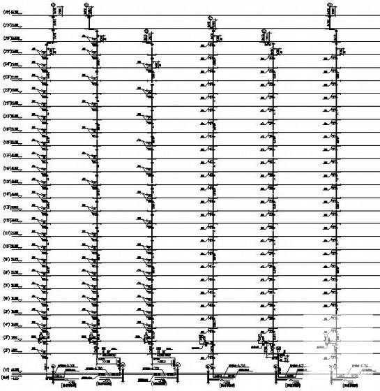 27层高档住宅楼给排水CAD施工图纸 - 3