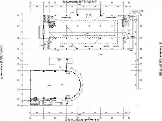 职业技术学校图书馆电气CAD施工图纸（二级负荷） - 1