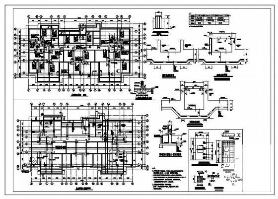 27层条形基础住宅楼结构设计CAD施工图纸（7度抗震）(平面布置图) - 2