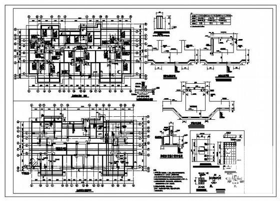 27层条形基础住宅楼结构设计CAD施工图纸（7度抗震）(平面布置图) - 2