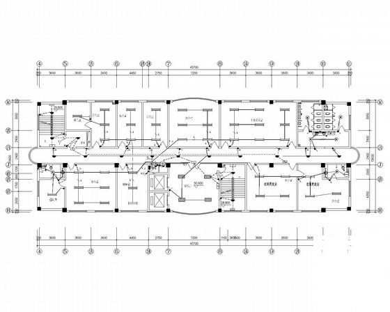 12层综合办公楼电气CAD施工图纸（二类高层，二级负荷，第二类防雷） - 1
