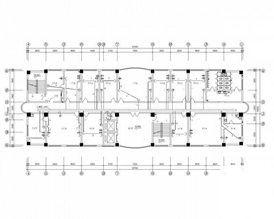 12层综合办公楼电气CAD施工图纸（二类高层，二级负荷，第二类防雷） - 2