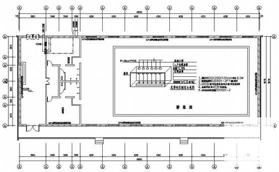 地上1层游泳馆电气CAD施工图纸（三级负荷，第三类防雷） - 3