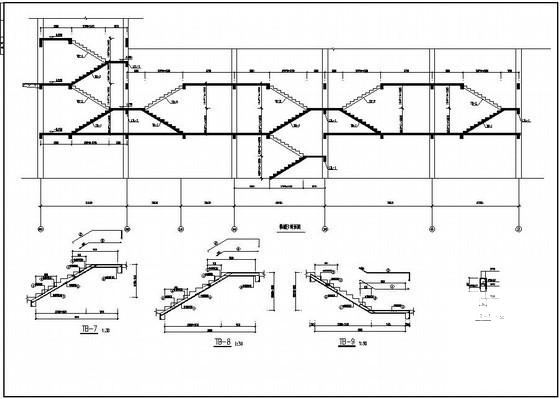 12层独立基础商住楼结构设计CAD施工图纸(平面布置图) - 4