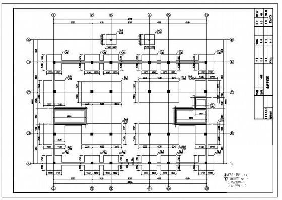 5层独立基础框架办公楼结构设计CAD施工图纸 - 1