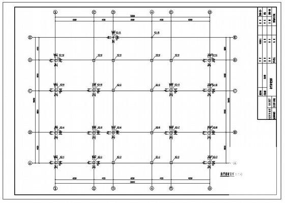 5层独立基础框架办公楼结构设计CAD施工图纸 - 2