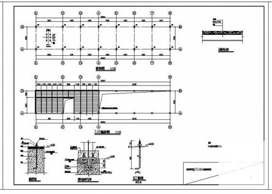 商会大厦售房接待中心结构设计CAD施工图纸（独立基础） - 2