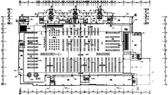 19层商住楼给排水CAD施工图纸（大型超市）(卫生间详图) - 1