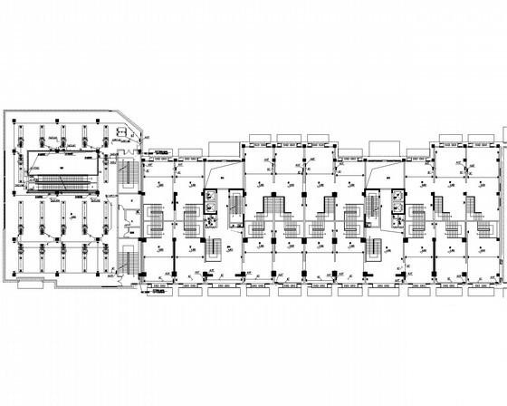 地上16层商业办公建筑电气CAD施工图纸（地下两层） - 1