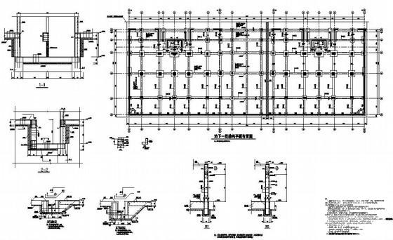 东阳独立基础双塔转换层住宅楼结构设计CAD施工图纸(剪力墙边缘构件) - 4