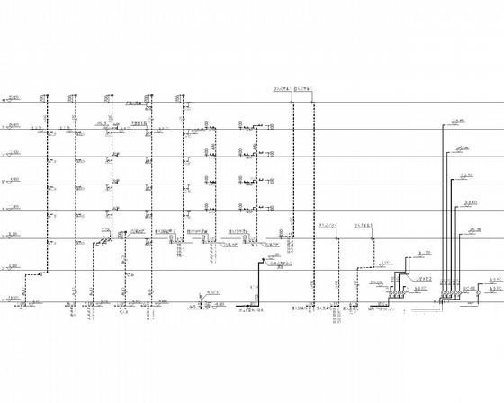 7层小区建筑给排水CAD施工图纸（4栋、地下室） - 2