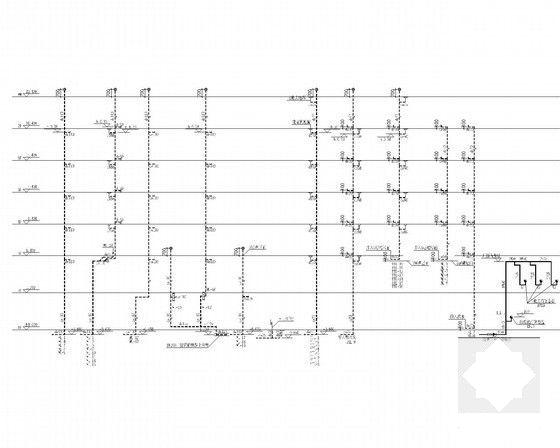 7层小区建筑给排水CAD施工图纸（4栋、地下室） - 5
